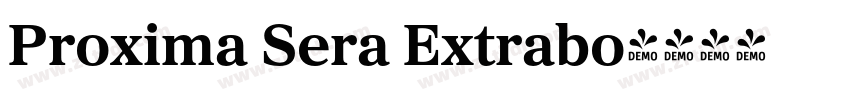Proxima Sera Extrabo字体转换